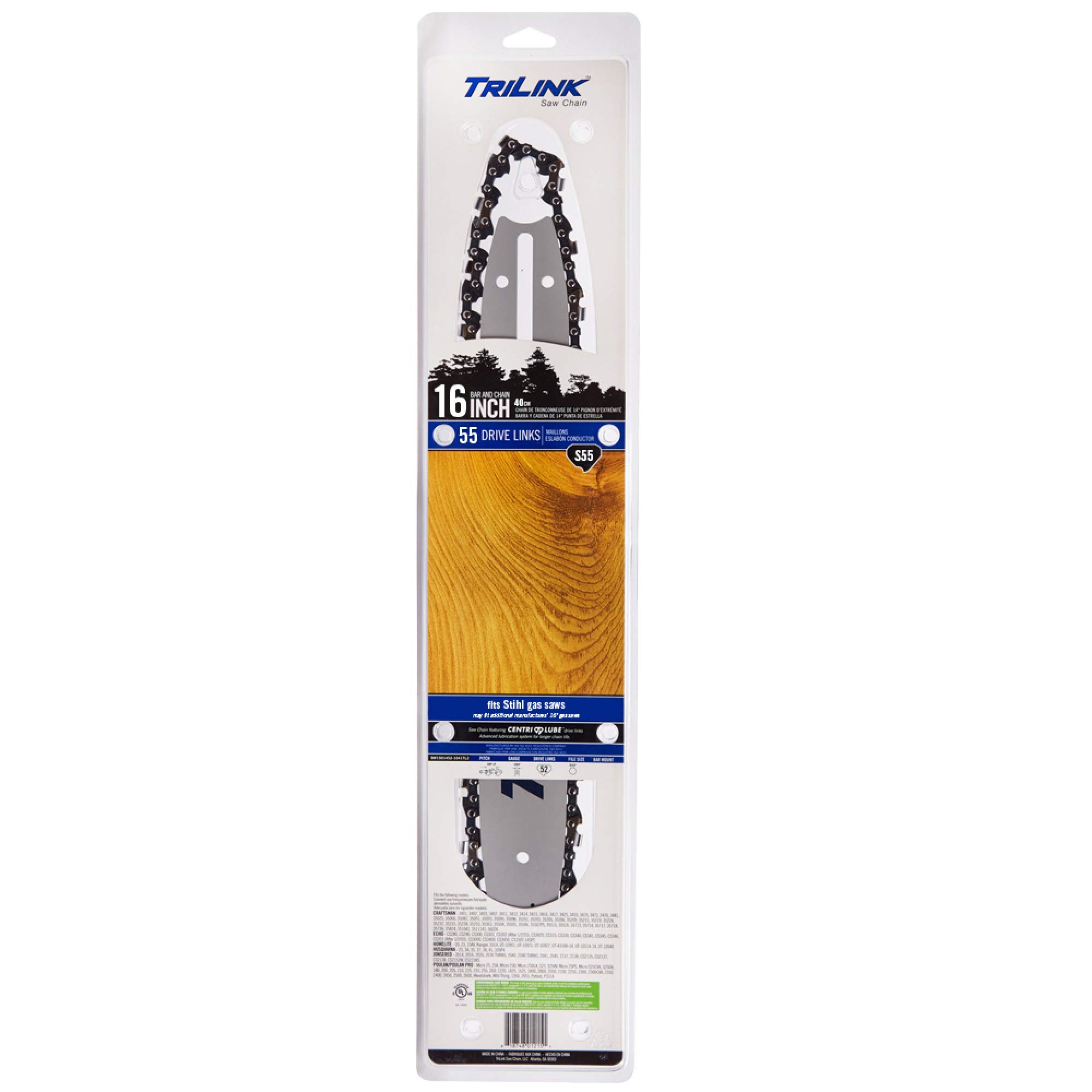 Amazon.com: Chainsaw Bar & Chain Combo 16 inch Mini 3/8